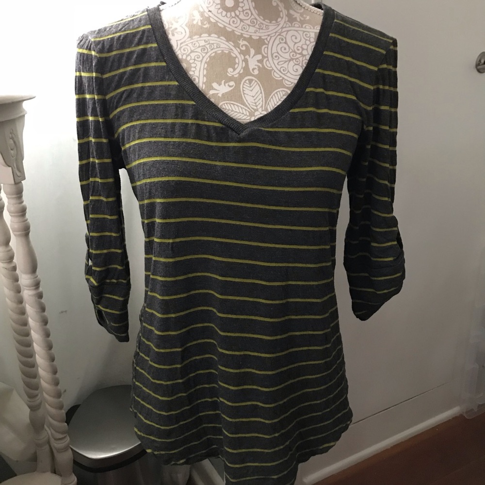 Striped v neck